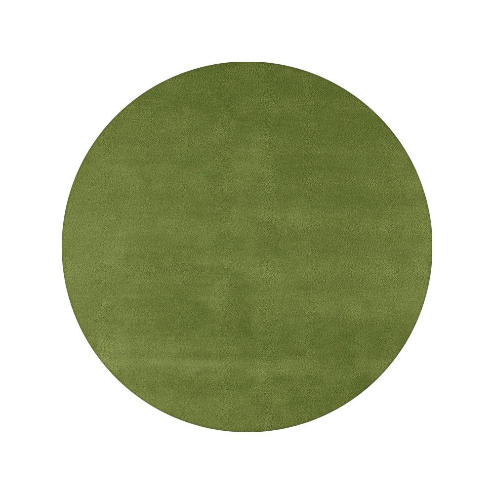 Sencillo matta rund, green, 220 cm