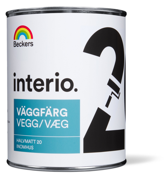 VÄGG INTERIO 20 VIT/BAS A 0,9L VÄGGFÄRG
