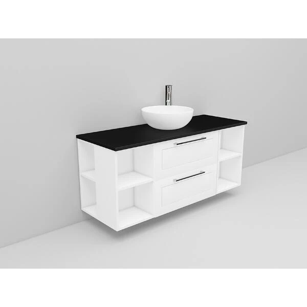 Badrumsmöbel Flexline Modell 184 120cm, Vit, Ram | Stuvbutiken