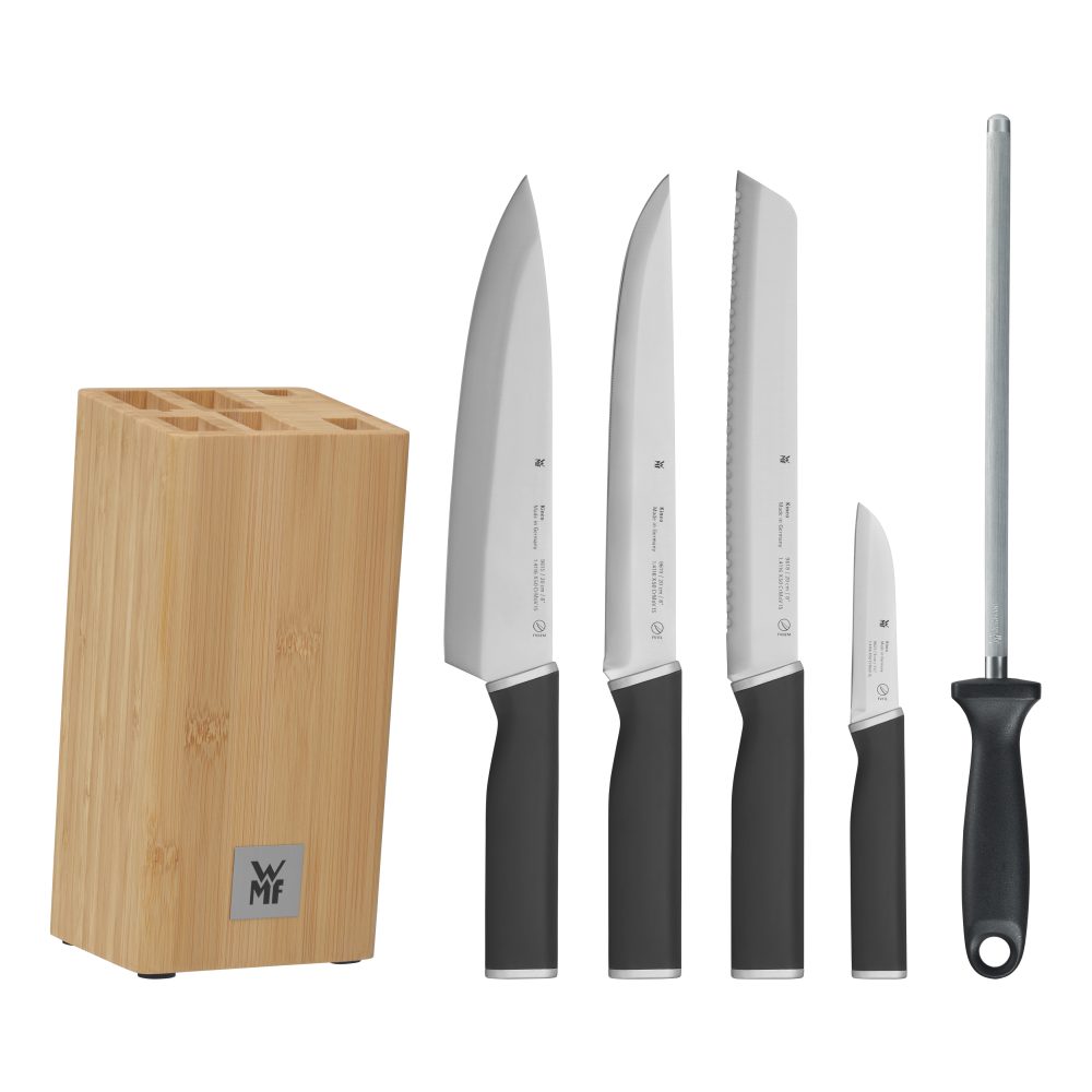 Kineo knivblock med 4 knivar cromargan, Rostfritt stål