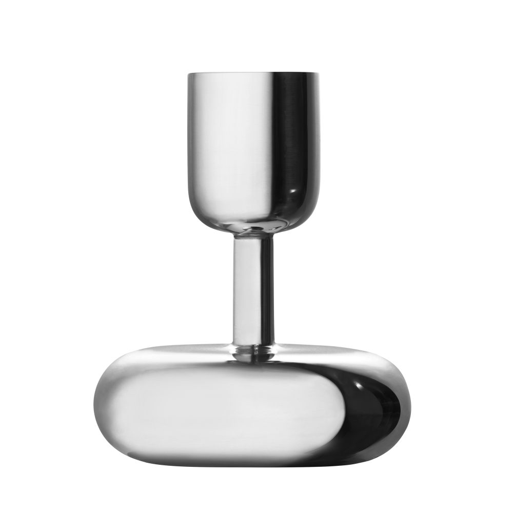 Nappula ljusstake stål, liten 107 mm