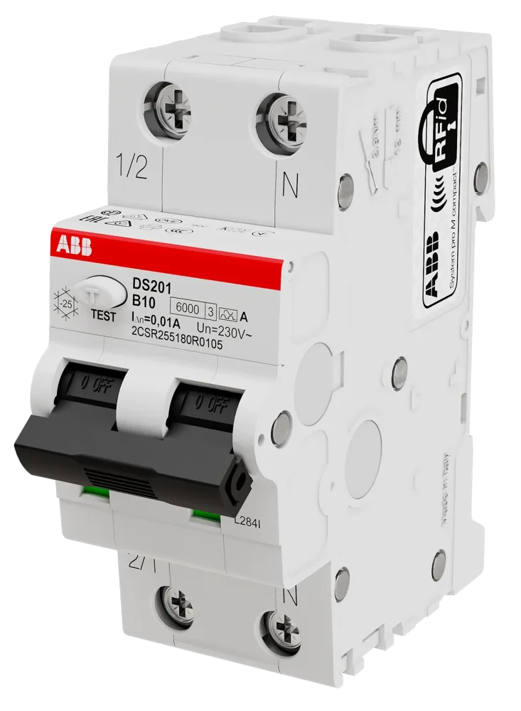 ABB 2CSR255180R3164 Personskyddsautomat 6kA, C-karakteristik, typ A DS201 C16 A300