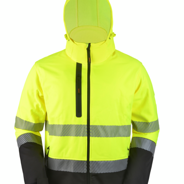 SOFTSHELL JACKA HI-VIS GUL 3XL