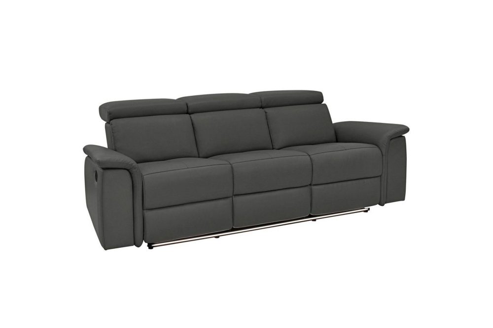 3-sitssoffa Pareli Svart, PU, Elektrisk vilstol