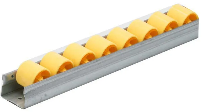 Rullist Gigant 28 mm PP-hjul Aluminium, 2000 mm
