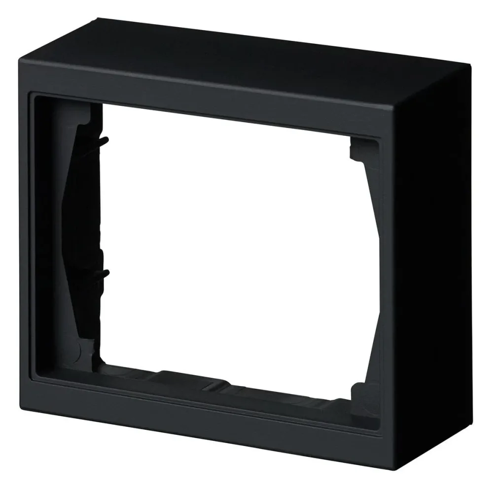 ABB 1721S100-885 Förhöjningsram 1-fack, 100 x 40 mm, svart