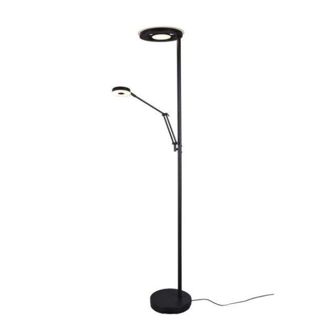 Golvlampa TRIO Barrie Mattsvart
