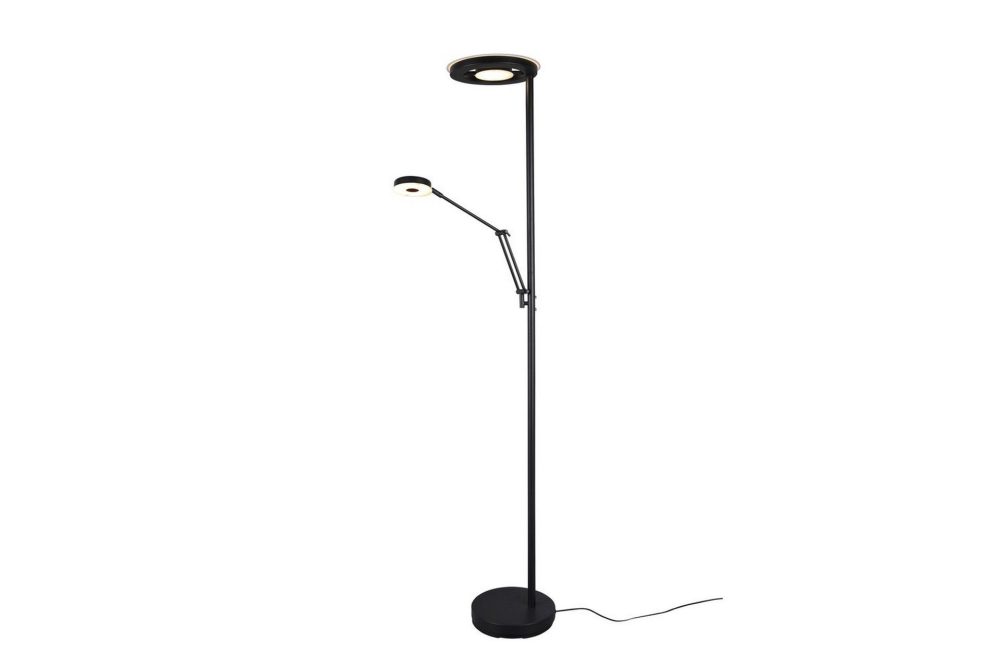 Golvlampa TRIO Barrie Mattsvart