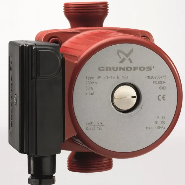 Grundfos UP 20-30 N 150 Tappvarmvattenpump exklusive kopplingar
