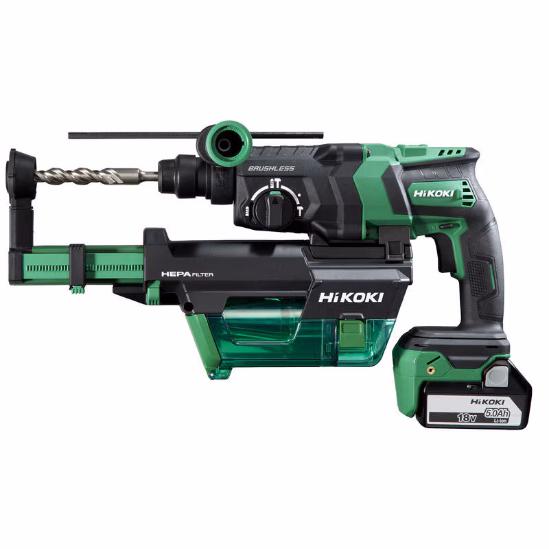 Kjøp HiKOKI Kombihammer 18V, DH18DPC, inkl. 2x5,0 Ah batterier & lader