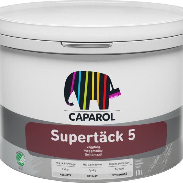 SUPERTÄCK CAPAROL 5 S0502-Y VARMVIT 10, VÄGGFÄRG