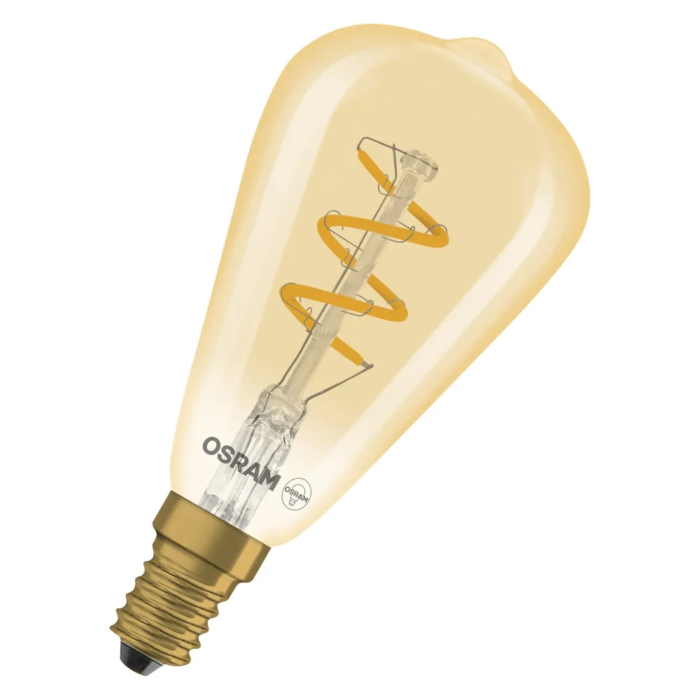 Osram SPIRAL EDISON DIM GULD LED-lampa E14 4,8 W, 360 lm