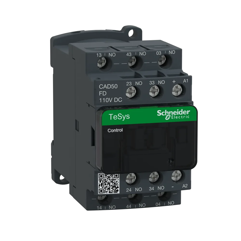 Schneider Electric CAD50FD Hjälprelä 400 VAC, 5 Sl