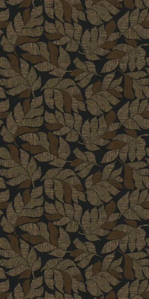 Casamance Lontara Noir/Doré