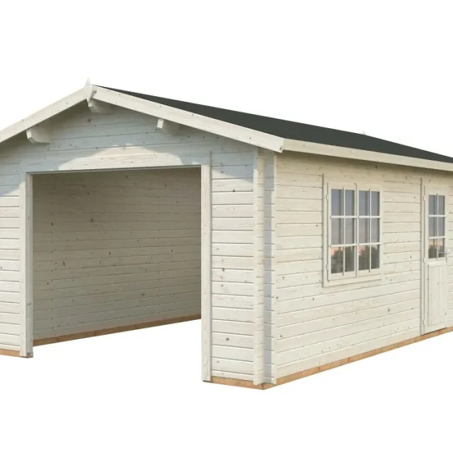 Palmako Roger Garage 19,8 m²/inv. 19 m², utan port, impr. natur