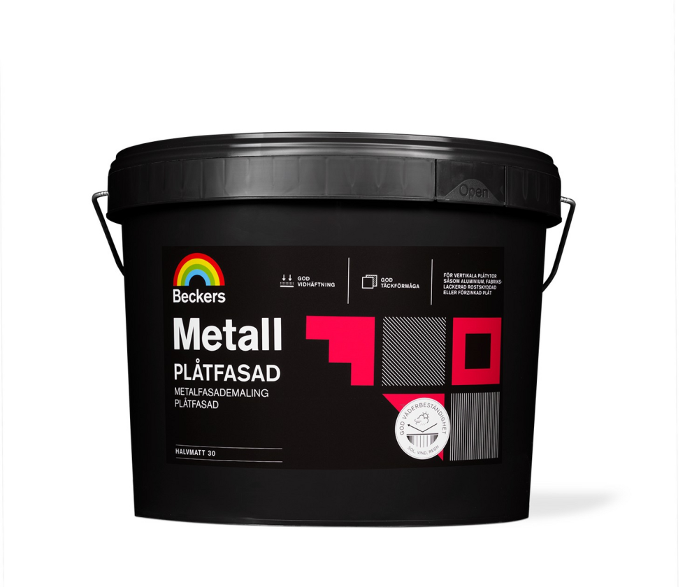 PLÅTFASADFÄRG METALL BAS A 9L