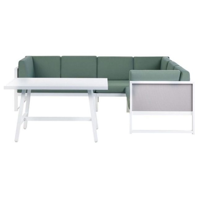 Loungegrupp Castella/Fratte Grön/vit/grå