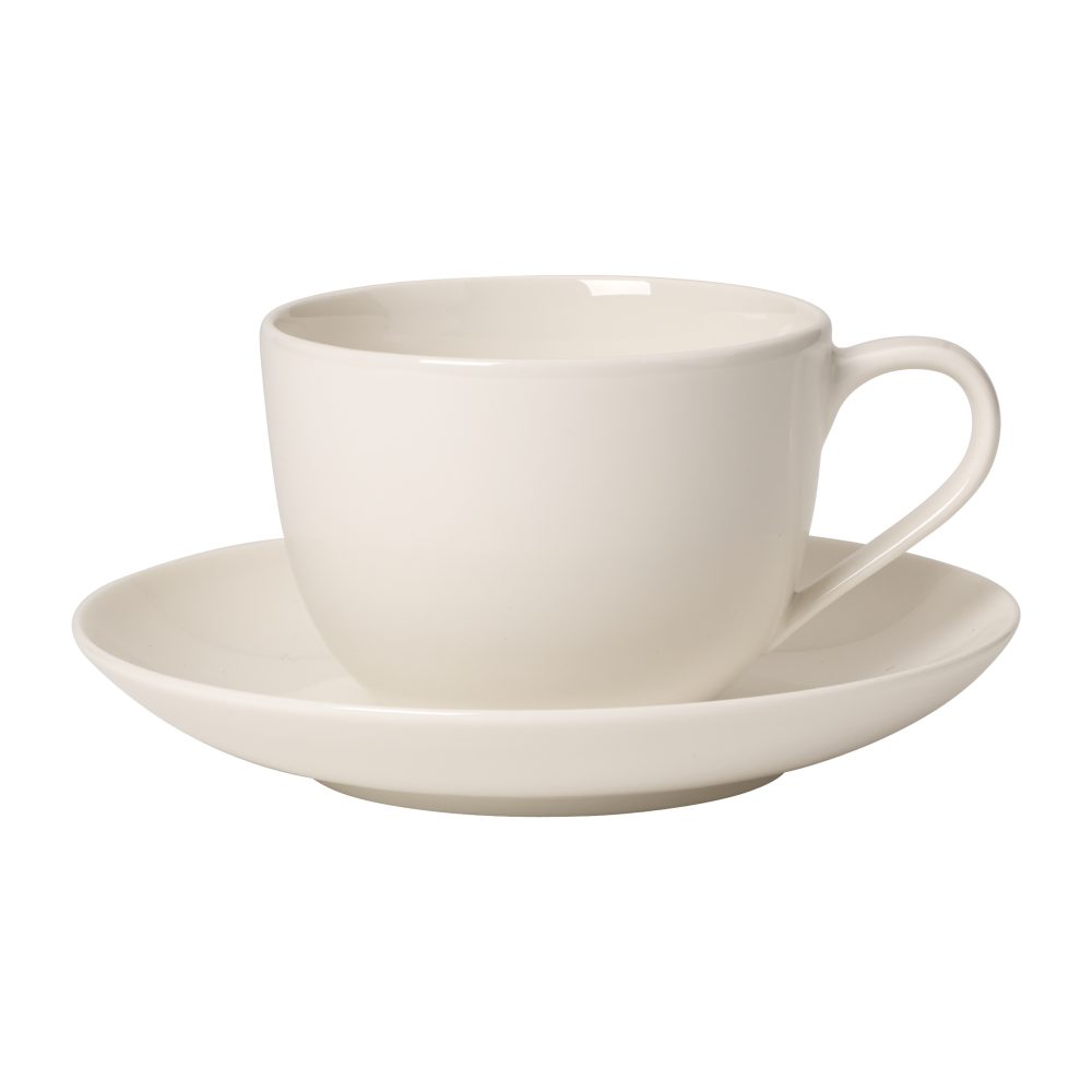 For Me Coffee kopp med fat, Vit