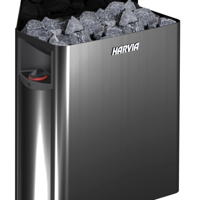 THE HARVIA WALL SW45 BLACK STEEL 4,5K, 3–6 M³