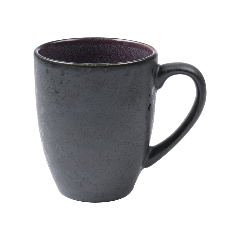 Mugg 30 cl Stengods, Svart-lila