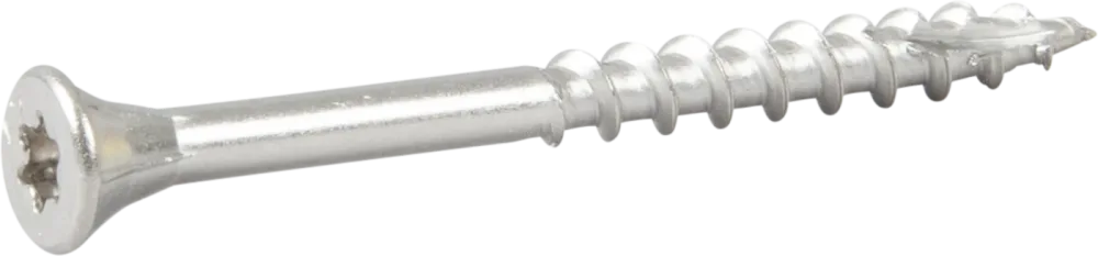 ESSVE 537245 Fasadskruv 4,4x45 mm, rostfri/syrafast A4, band. Ljusgrå, 250-pack