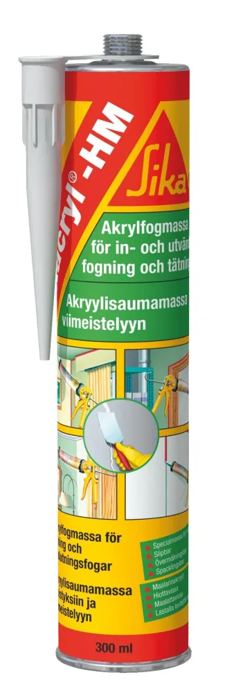 Sika Cryl HM Fogmassa 300 ml Grå