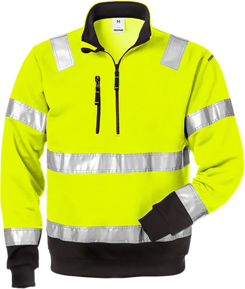 Fristads 728 SHV Sweatshirt Hi-Vis gul/svart M