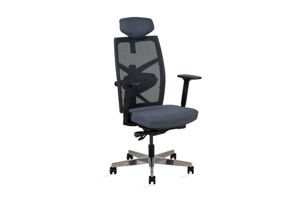 Kontorstol Tune 70x70xh111-128 cm Grå