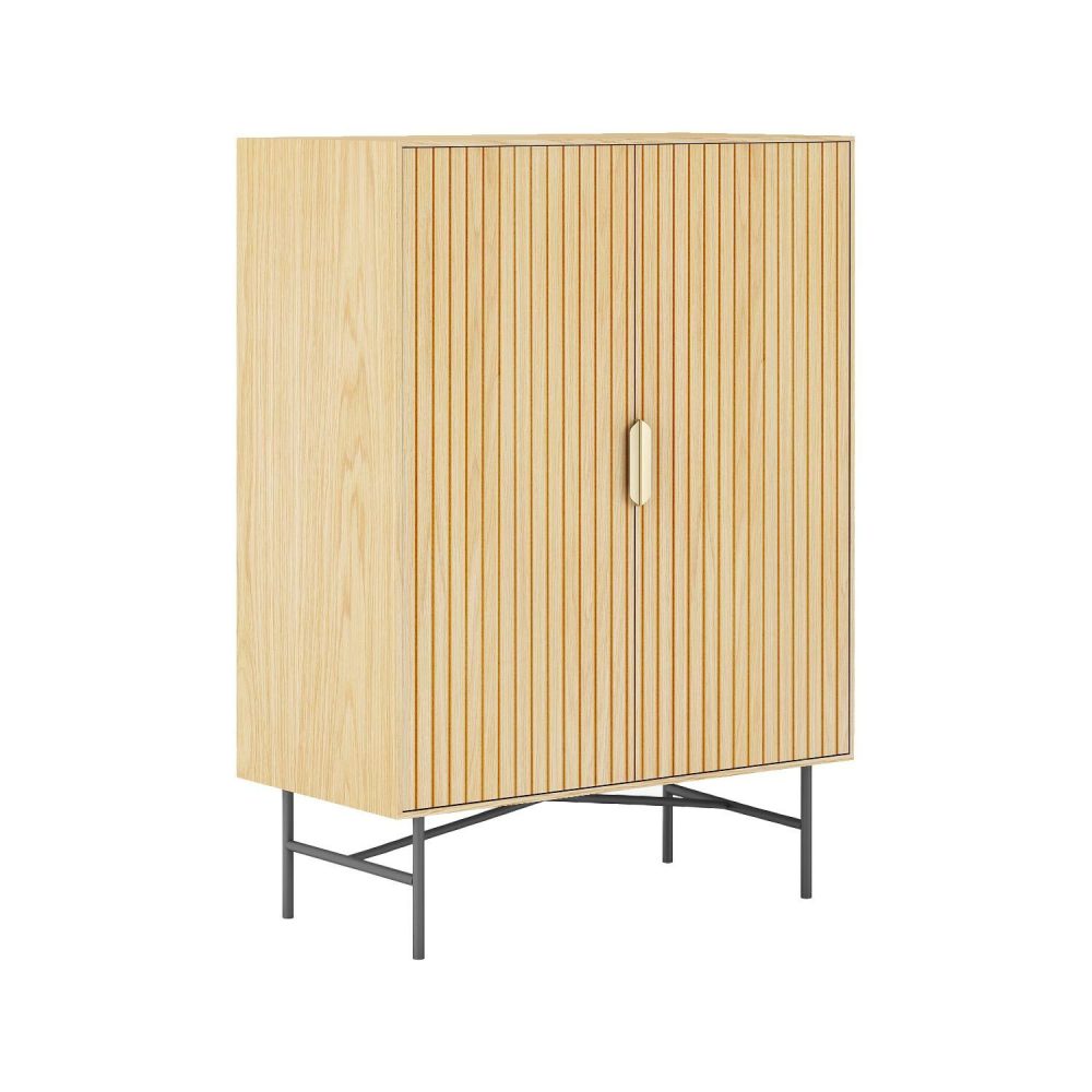 Skåp Bassel 80x40x110 cm 3D-melamin