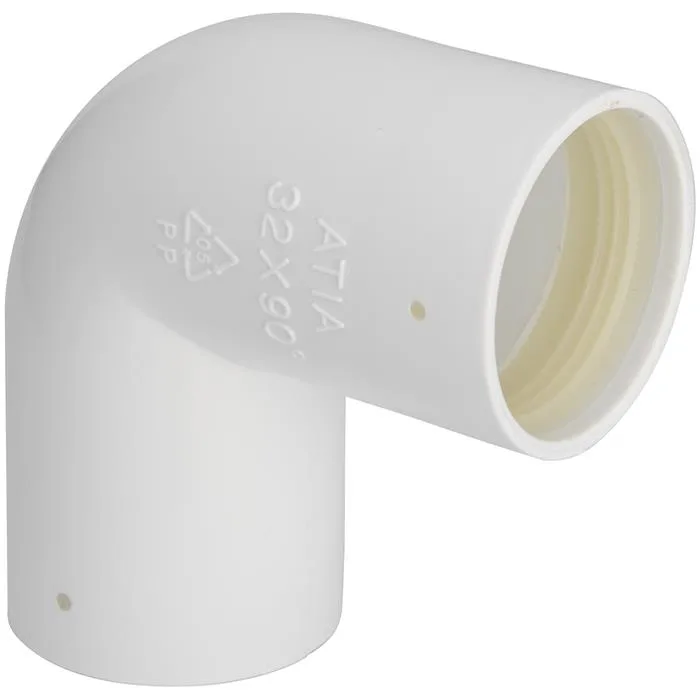 Faluplast 3003054092 Böj med gummitätning 40 mm, 90°