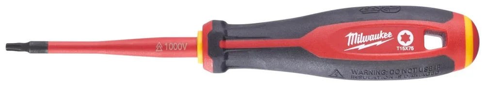 Milwaukee Tri-Lobe VDE Skruvmejsel 3-sidigt antirullhandtag T30 x 100 mm - Bild 2