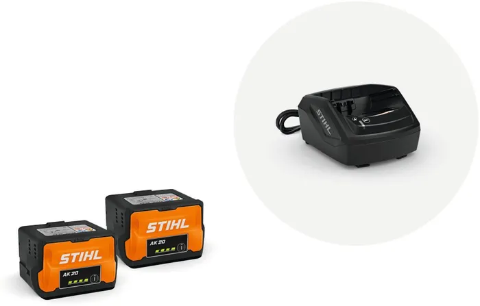 Startset STIHL med 2x Batteri AK 20 och Laddare AL 101