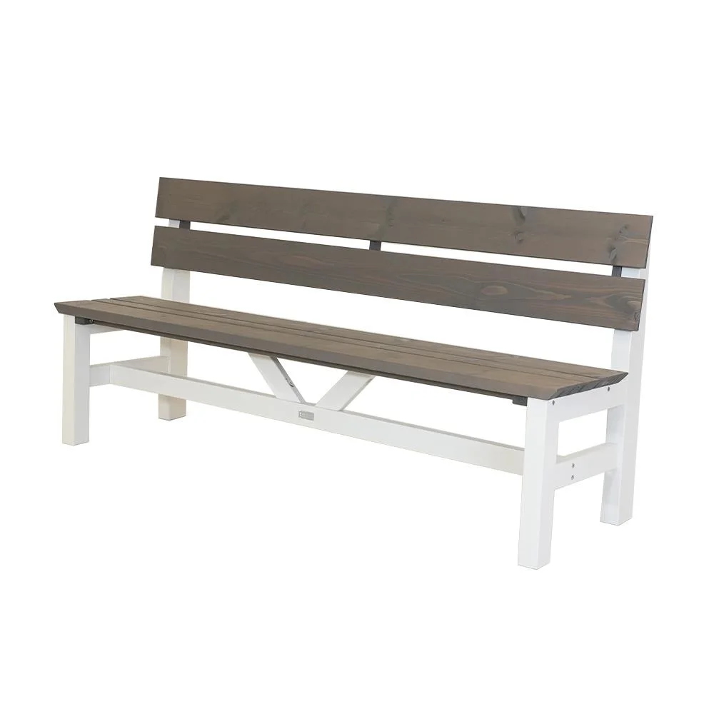 Eden Wood Viking EW 0285-8 Trädgårdsbänk Svart