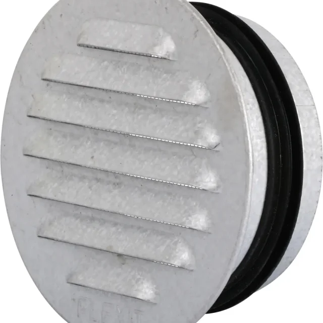 Flexit 117217 Ventilgaller stål, med stos 125 mm