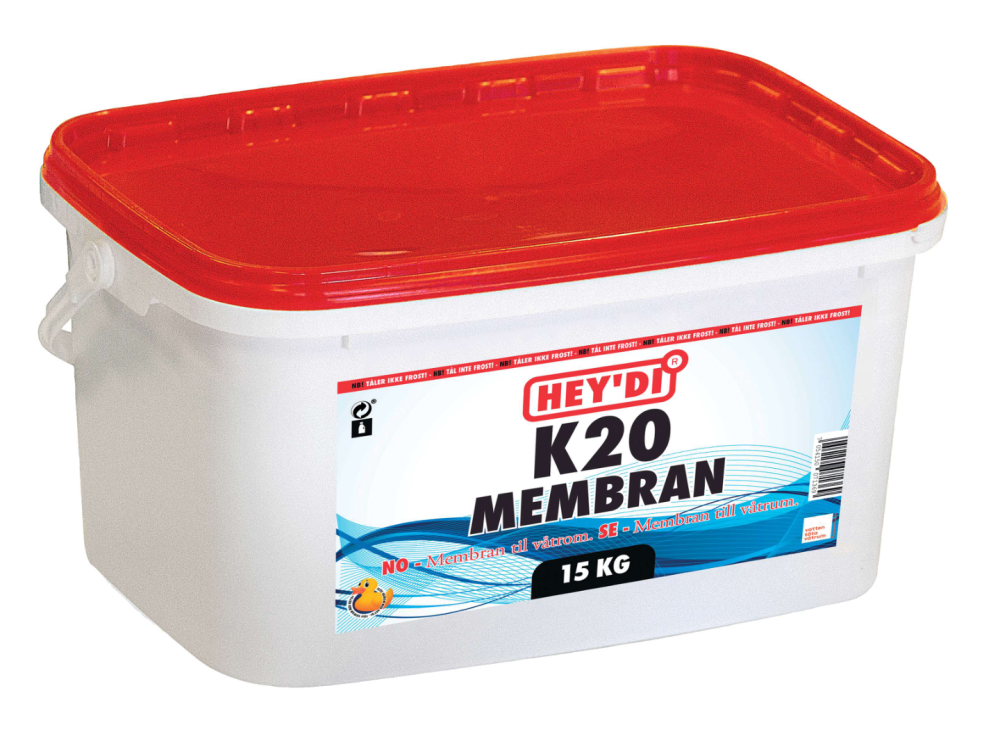TÄTMEMBRAN HEY DI K20 HEYDI GRÅ 15KG