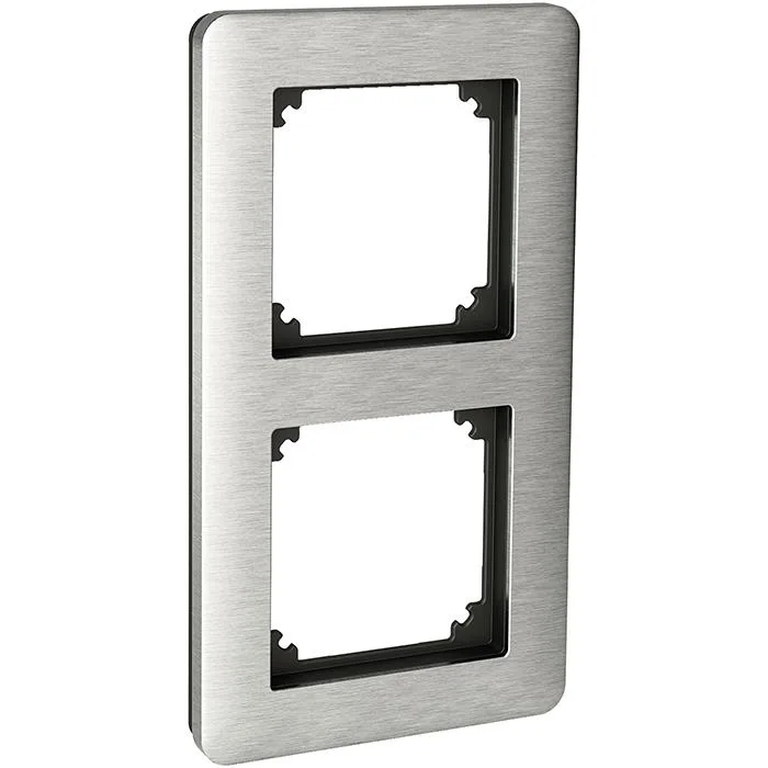 Schneider Electric Exxact Solid Kombinationsram stål 1-fack - Bild 2