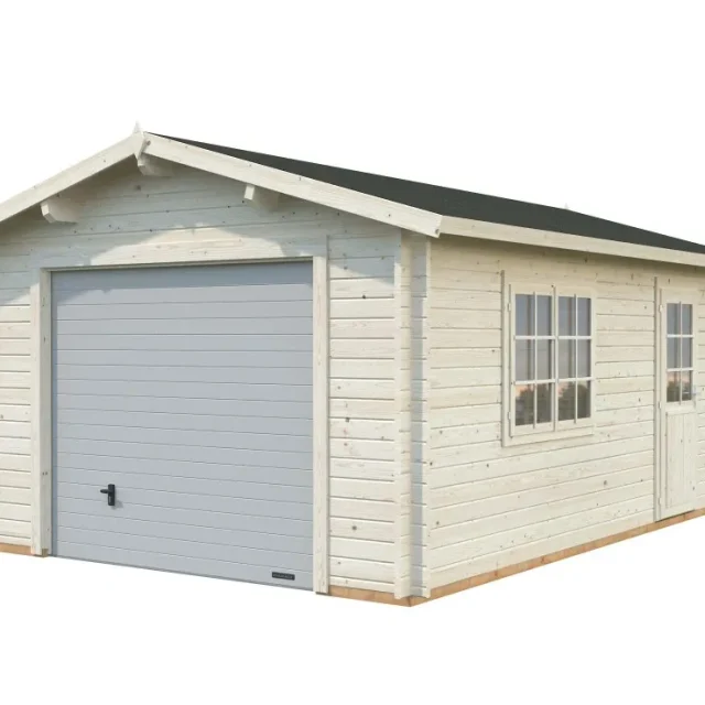 Palmako Roger Garage 19,8 m²/inv. 19 m², med port, impr. natur