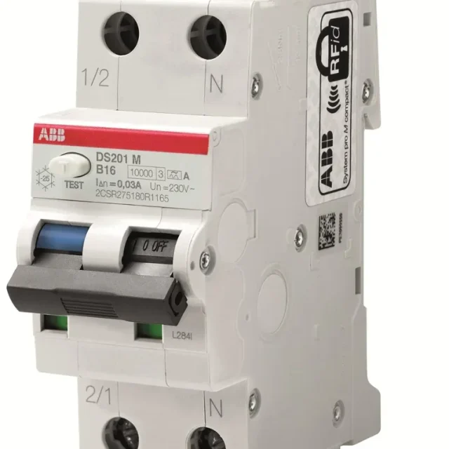 ABB 2CSR275180R2254 Personskyddsautomat 10kA, C-karakteristik, typ A DS201M C25 A100