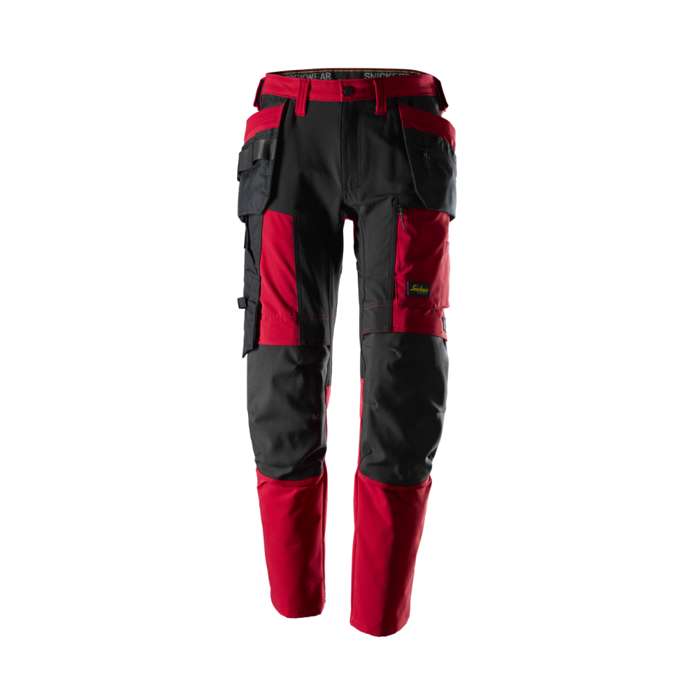 ARBETSBYXA STRETCH AW HF CHILI/SVART STL 60