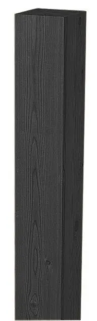 Jabo 3689 Stolpe till Horizont-staket, svart, 70x70x1800 mm