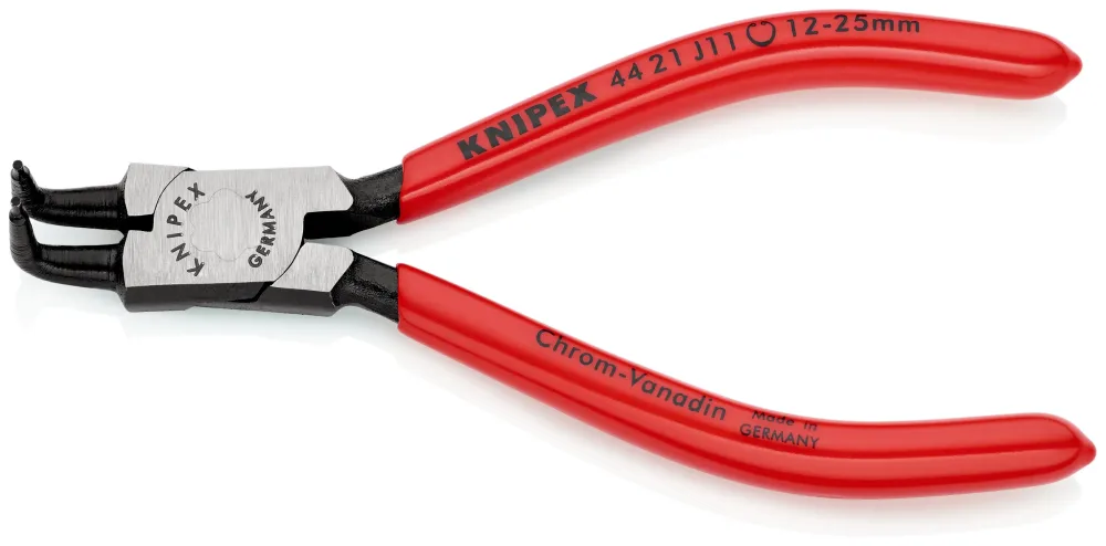 Knipex 44 21 J11 Spårringstång invändig, böjd 12-25 mm