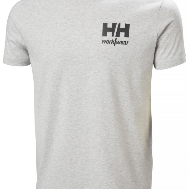 T-SHIRT HELLY HANSEN LOGO LJUSGRÅ M, 79281