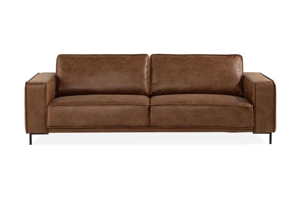 Akron 3-sits Soffa Bondedläder