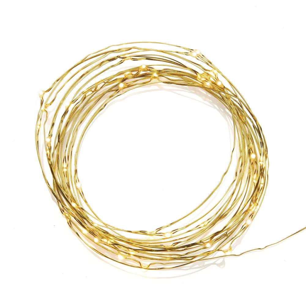 Konstsmide 6386-800 Ljusslinga 4.9 m, 50 LED, micro amber Svart kabel - Bild 2