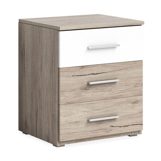 Joannie Sängbord 51 cm med Förvaring 3 Lådor