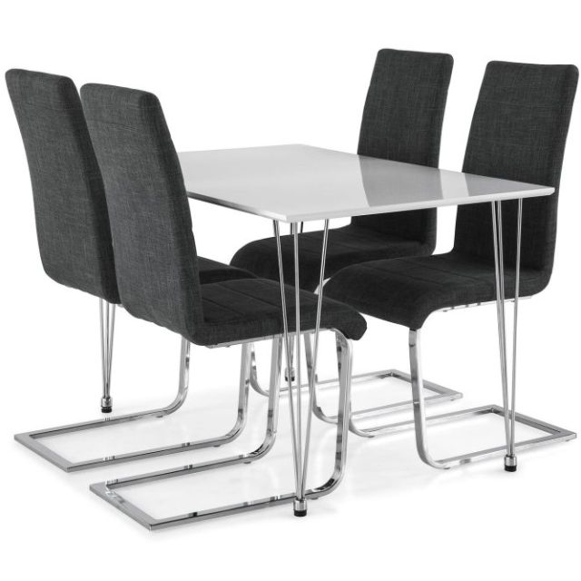 Kronblom Matgrupp 120 cm med 4 Cibus Stol