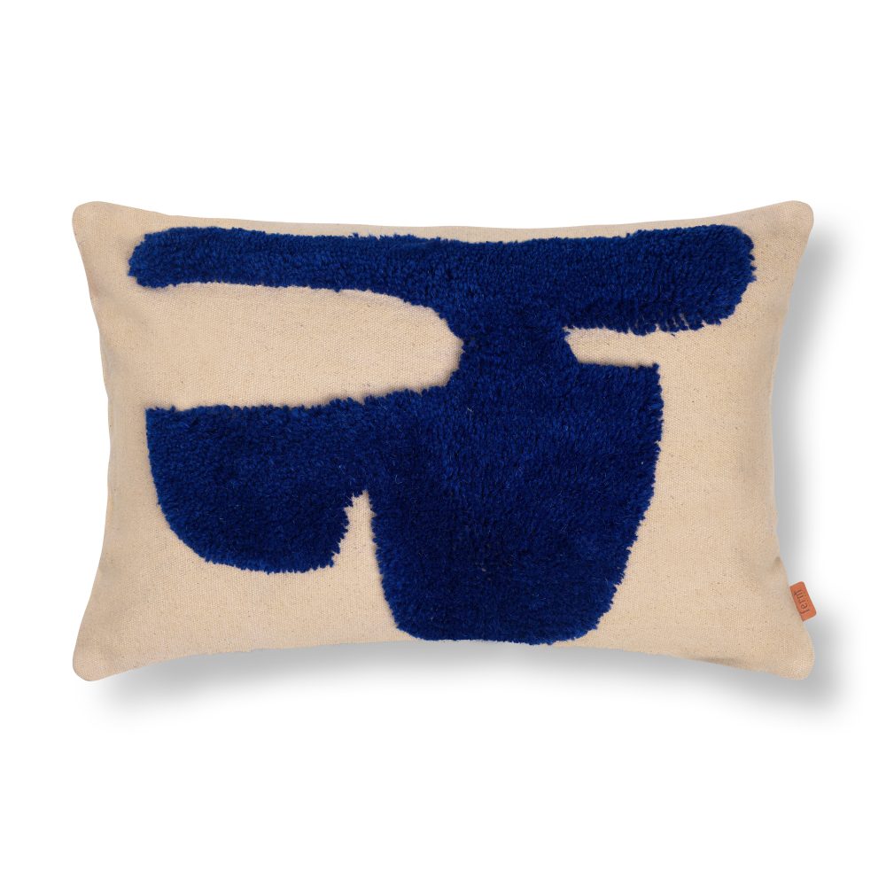 Lay rektangulär kudde 40x60 cm, Sand / Bright Blue