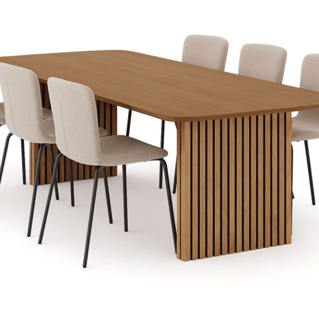Richeto Matbord 240 cm med 6 Katy Matstolar