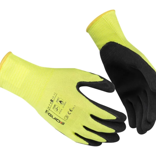 Guide Gloves 159 Handske latex, vattentät, Hi-Viz 8