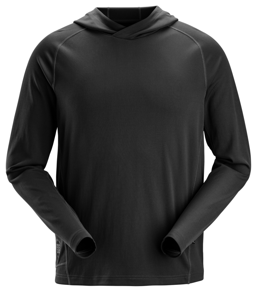 HUVTRÖJA SNICKERS WORKWEAR STAY FRESH SVART, STL L